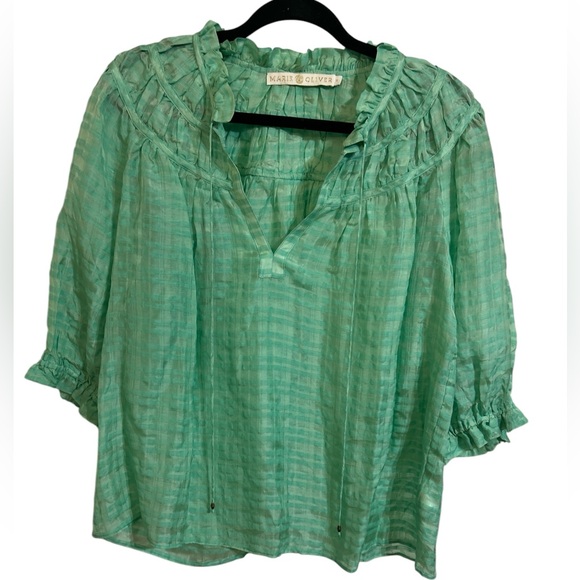 Marie Oliver Green Women's Top - Picture 1 of 2